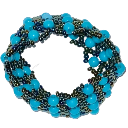 Handmade Beaded Wide Bracelets