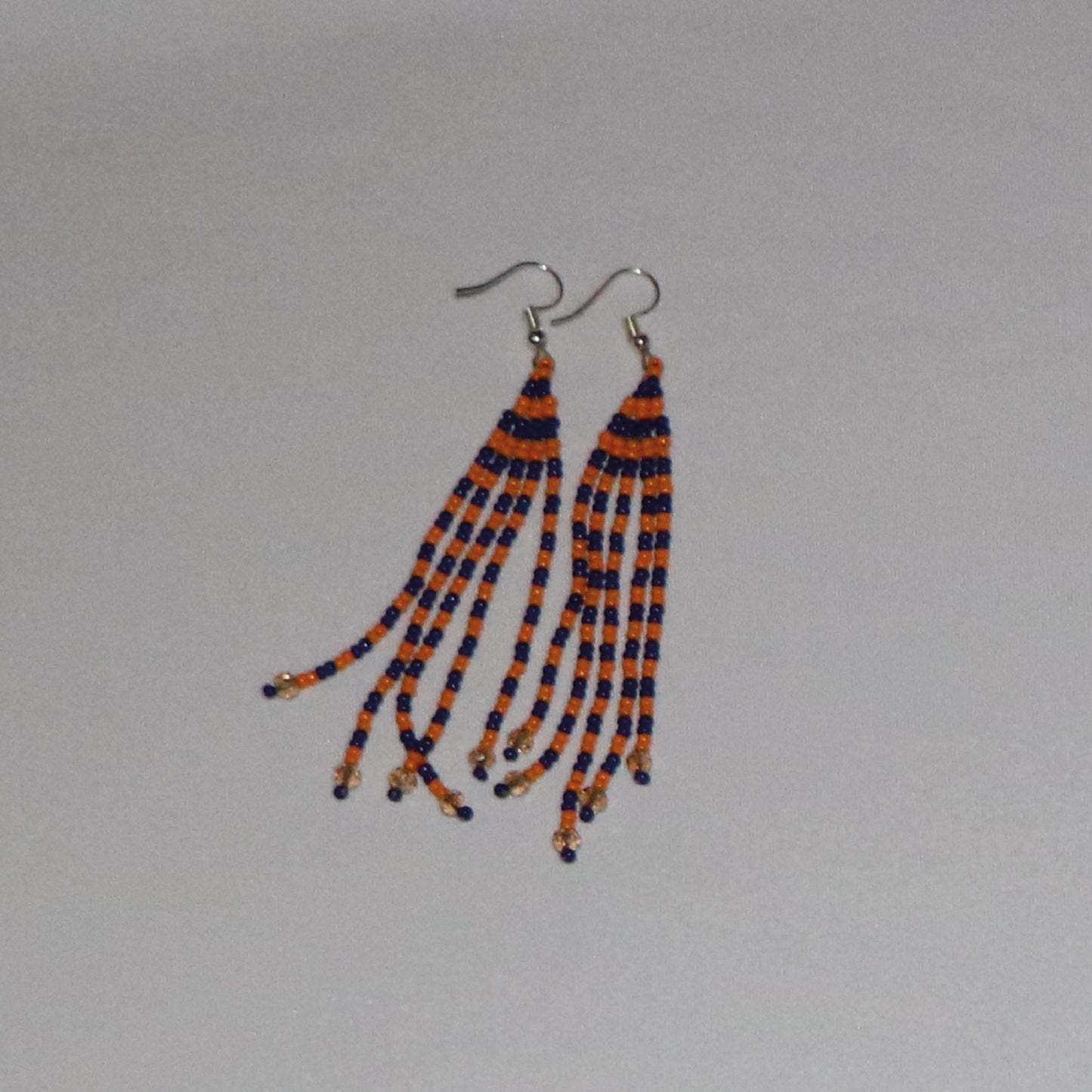 Handcrafted Long Beaded Earrings